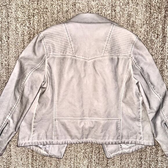 Bagatelle Women's Full Zip Faux Leather Tan Motorcycle Jacket Size XL - Picture 13 of 13